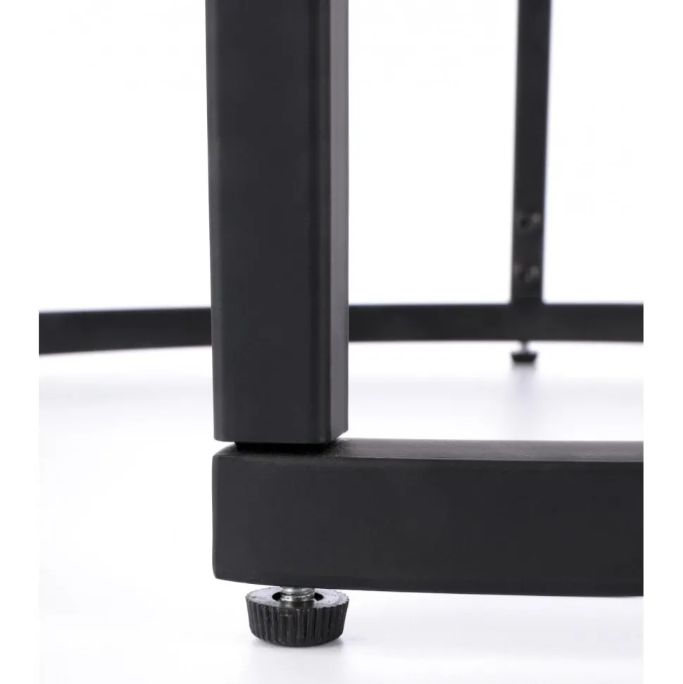 Satsbord valnöt/svart Ø43/53 cm - Tore + Textilrengöring för möbler