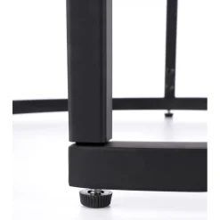 Satsbord valnöt/svart Ø43/53 cm - Tore + Möbeltassar