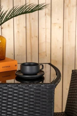 Savanna cafégrupp - Grå + Rengöringsmedel för utemöbler