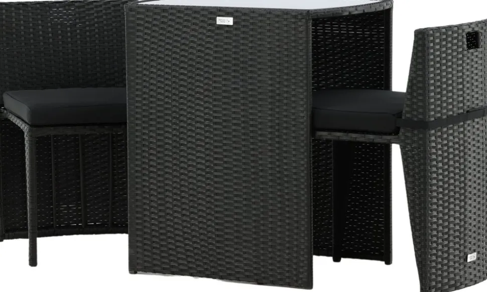 Savanna cafégrupp - Grå + Textilskydd för utemöbler