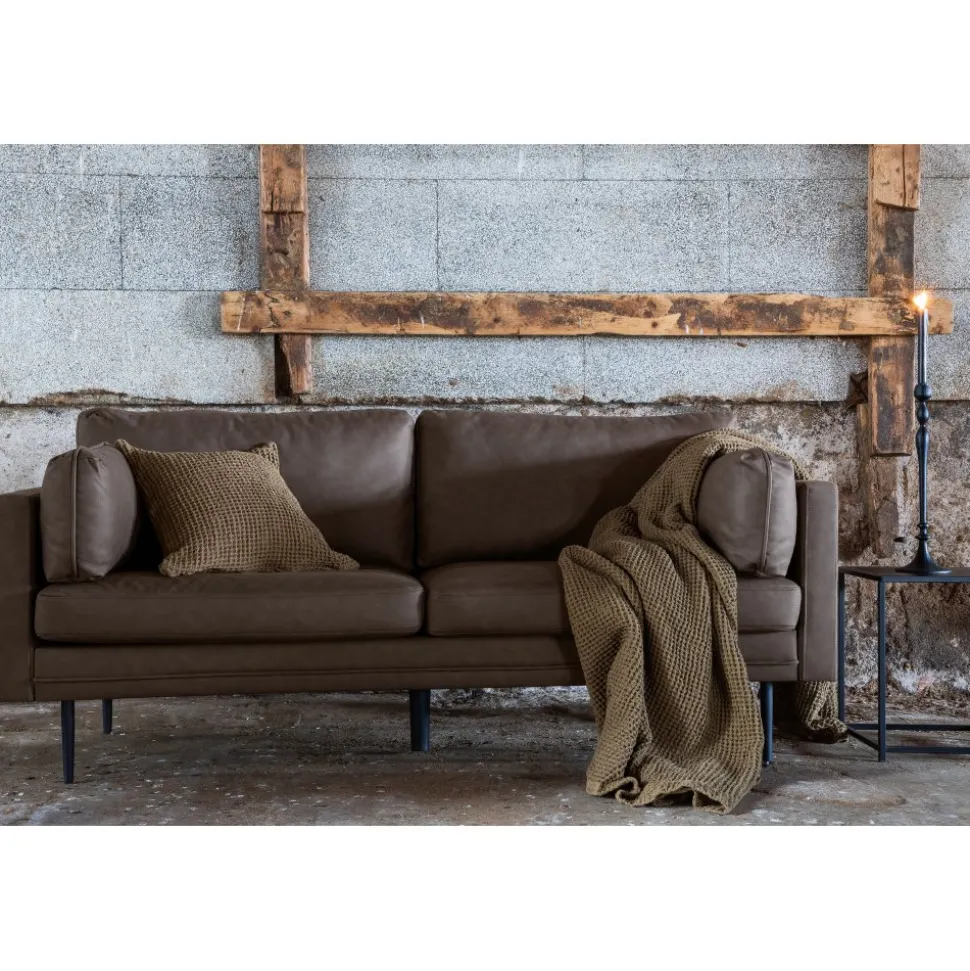 Savanna 2-sits soffa - Brun microfiber