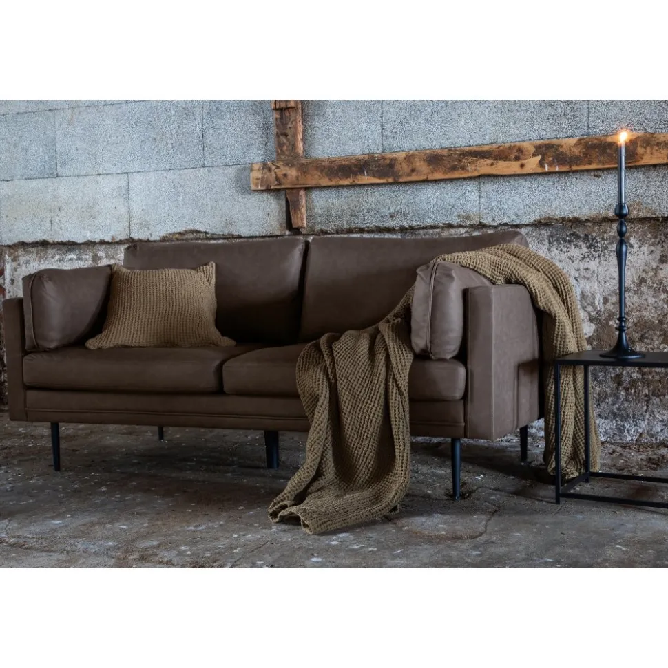 Savanna 2-sits soffa - Brun microfiber