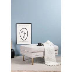 Savanna sittpuff - Beige manchester