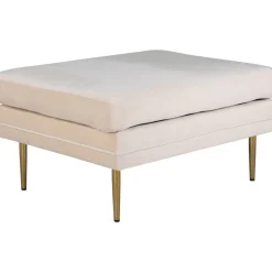 Savanna sittpuff - Beige sammet