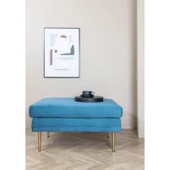 Savanna sittpuff - Blå sammet