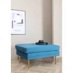 Savanna sittpuff - Blå sammet