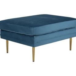 Savanna sittpuff - Blå sammet