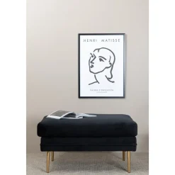 Savanna sittpuff - Svart sammet