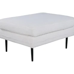 Savanna sittpuff - Vit teddy