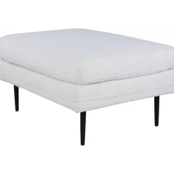 Savanna sittpuff - Vit teddy