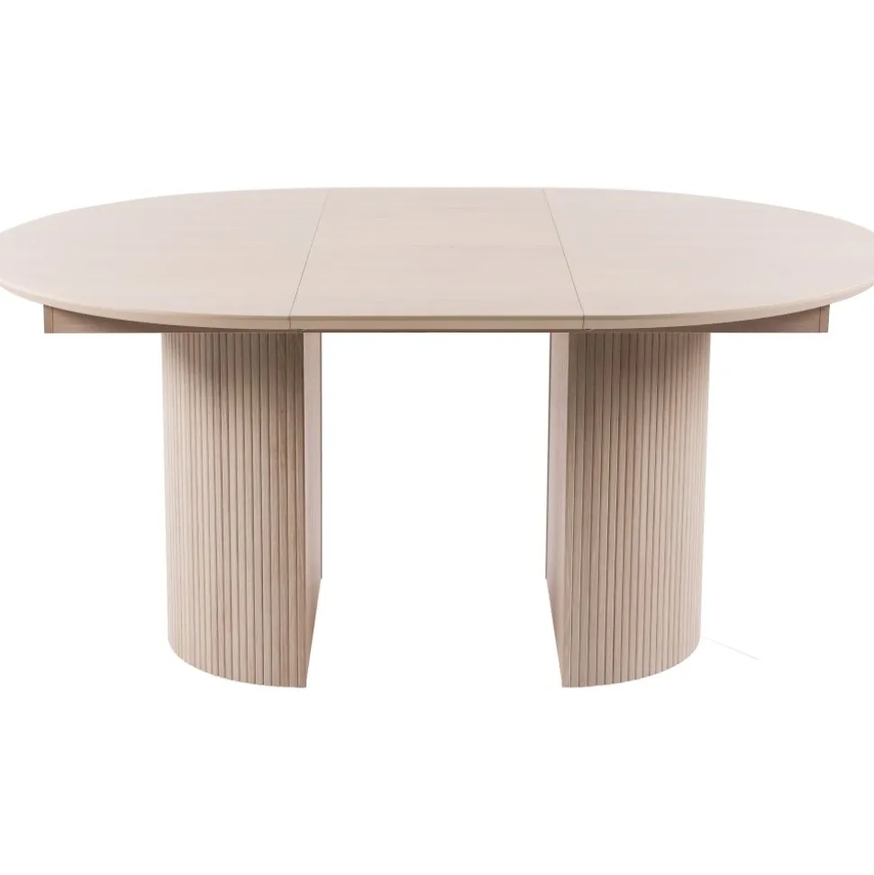 Scarlett matbord ø120 cm - Vitpigmenterad ek + Textilrengöring för möbler