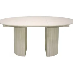 Scarlett matbord ø120 cm - Vitpigmenterad ek + Textilrengöring för möbler