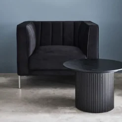 Scarlett soffbord Ø60 cm - Svart ask