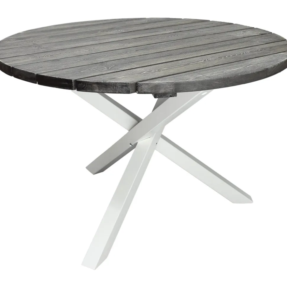 Scottsdale matbord Ø112 cm - Shabby Chic Grå/Vit