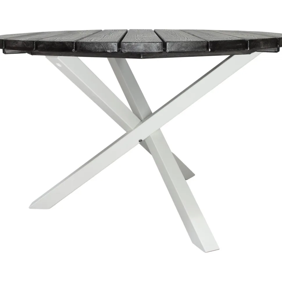 Scottsdale matbord Ø112 cm - Shabby Chic Grå/Vit