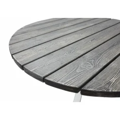 Scottsdale matbord Ø112 cm - Shabby Chic Grå/Vit + Rengöringsmedel för utemöbler