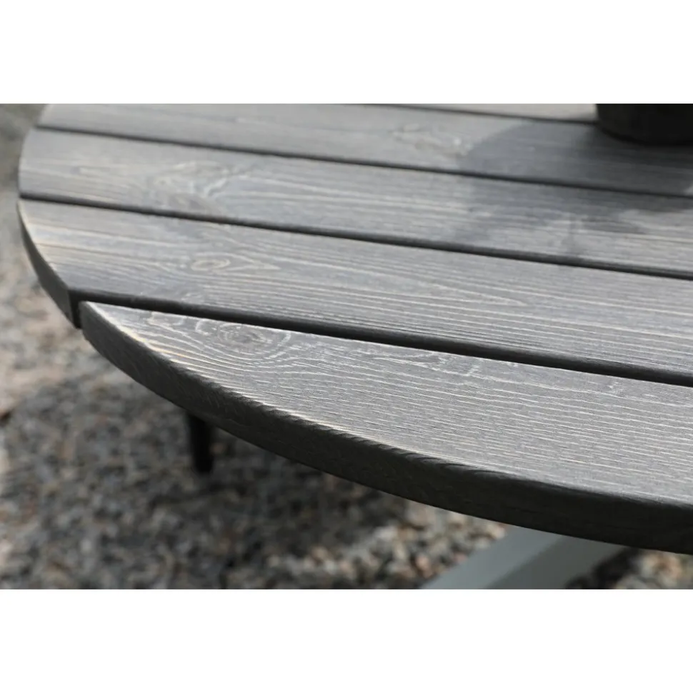 Scottsdale matbord Ø112 cm - Shabby Chic Grå/Vit + Rengöringsmedel för utemöbler