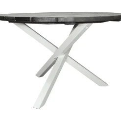 Scottsdale matbord Ø112 cm - Shabby Chic Grå/Vit + Rengöringsmedel för utemöbler