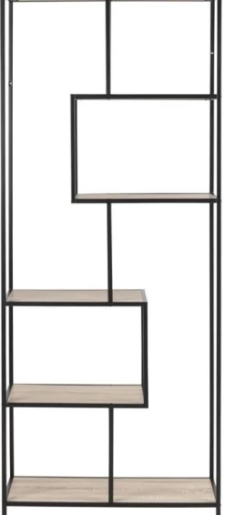 Seaford bokhylla ek / svart