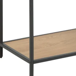 Seaford bokhylla 77x185 cm - Ek/svart