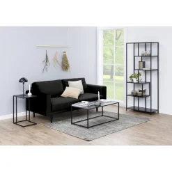 Seaford sidobord 43 cm - Svart