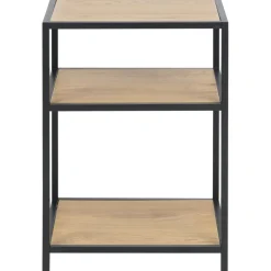 Seaford sängbord - Ek/svart