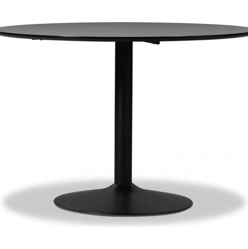 Seat matbord högtryckslaminat ø110 cm - Svart + Fläckborttagare för möbler