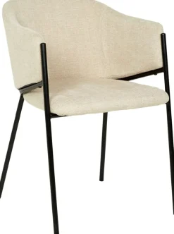 Seat matgrupp, matbord med 4 st Stacey sammetsstolar - Svart/beige