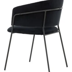 Selma matstol - Svart sammet