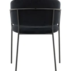 Selma matstol - Svart sammet
