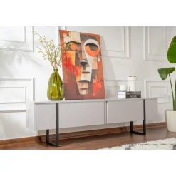 Serenity TV-bänk - Grå/svart