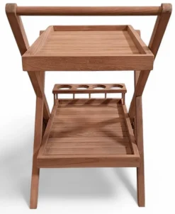 Serveringsvagn i teak - Saltö + Rengöringsmedel för utemöbler