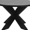Seven runt matbord 120 cm - Svart Askfaner