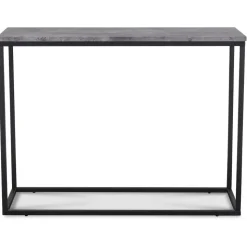 Shanghai konsolbord 110 x 30 cm - Cementimitation / Svart
