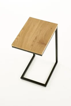 Sidobord 40 x 30 x 60 cm - Ek/svart