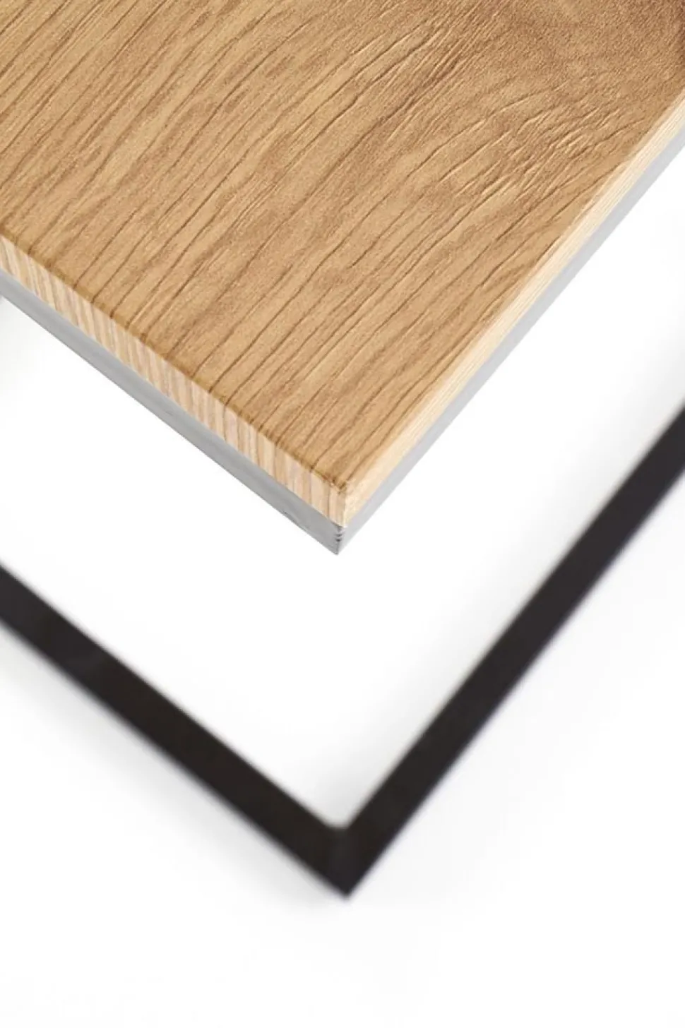 Sidobord 40 x 30 x 60 cm - Ek/svart