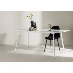 Silar matbord 180 x 90 cm - Vit