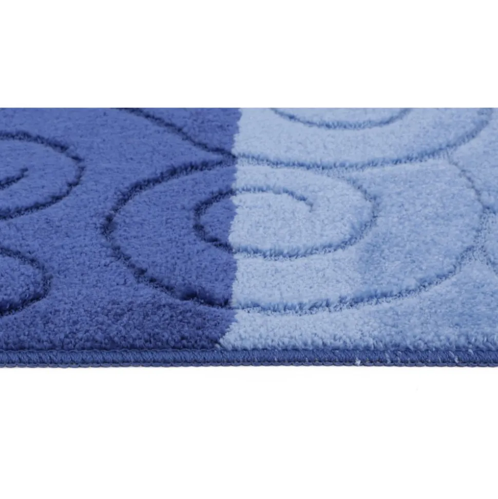 Sile badrumsmatta - Blå/mörkblå