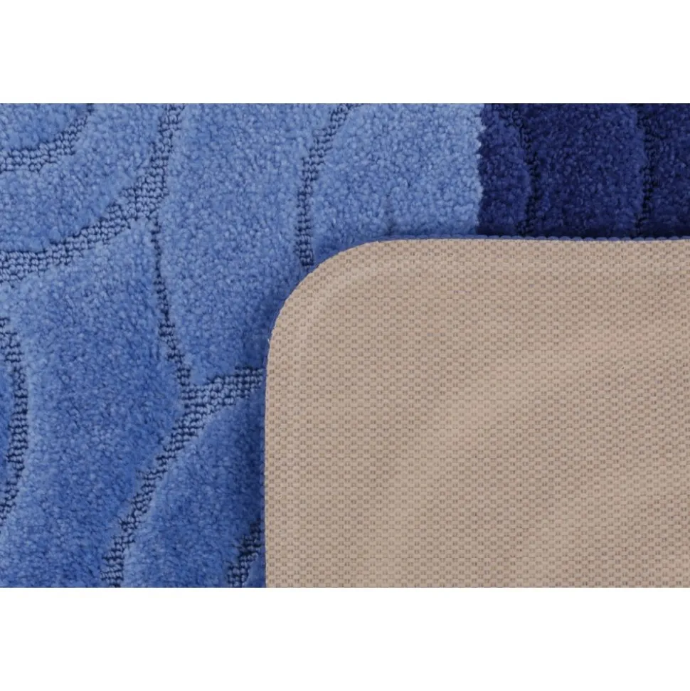 Sile badrumsmatta - Blå/mörkblå