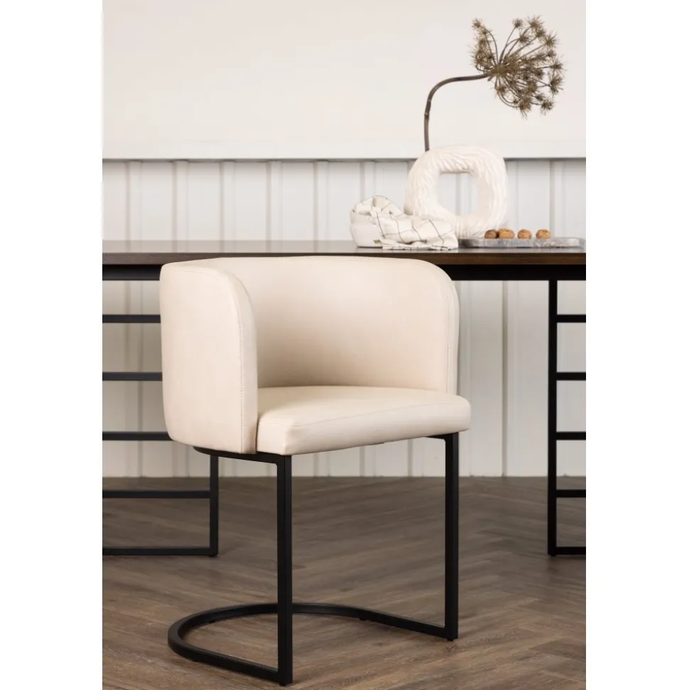 Simrishamn karmstol - Beige/svart