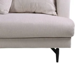 3-sits soffa i beige manchester - Hedlunda + Textilrengöring för möbler