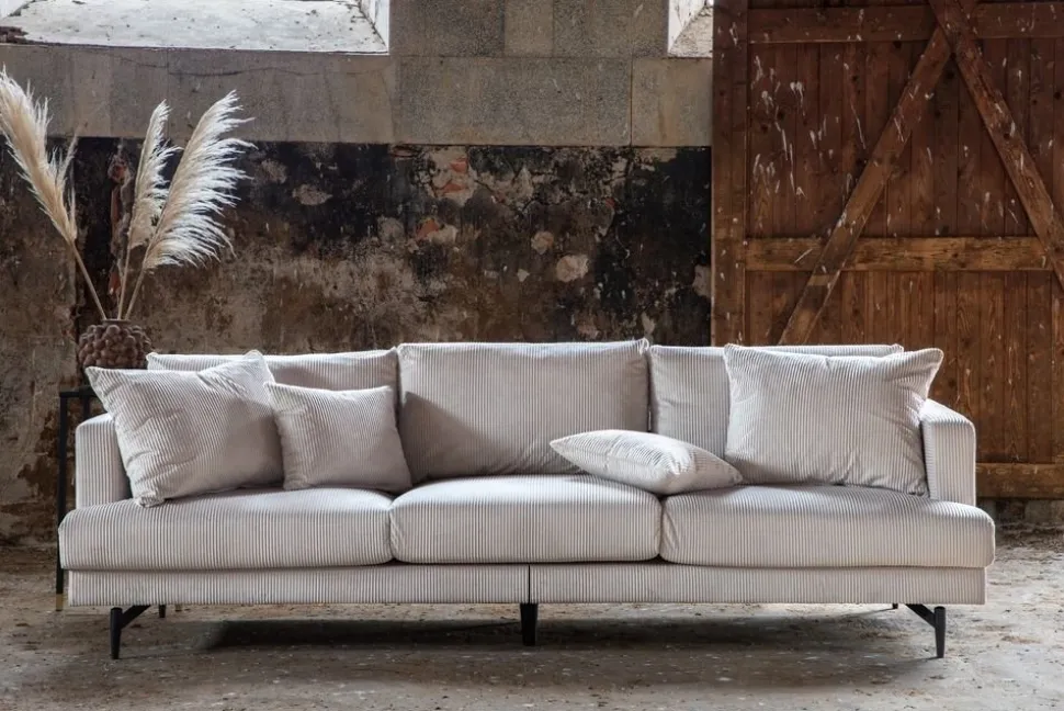 3-sits soffa i beige manchester - Hedlunda