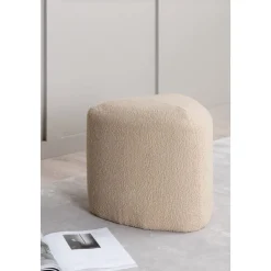 Sittpuff beige teddy