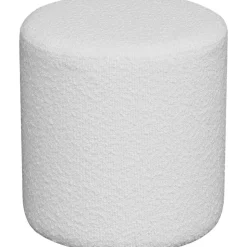 Sittpuff Ejby i vit boucle - 36 cm