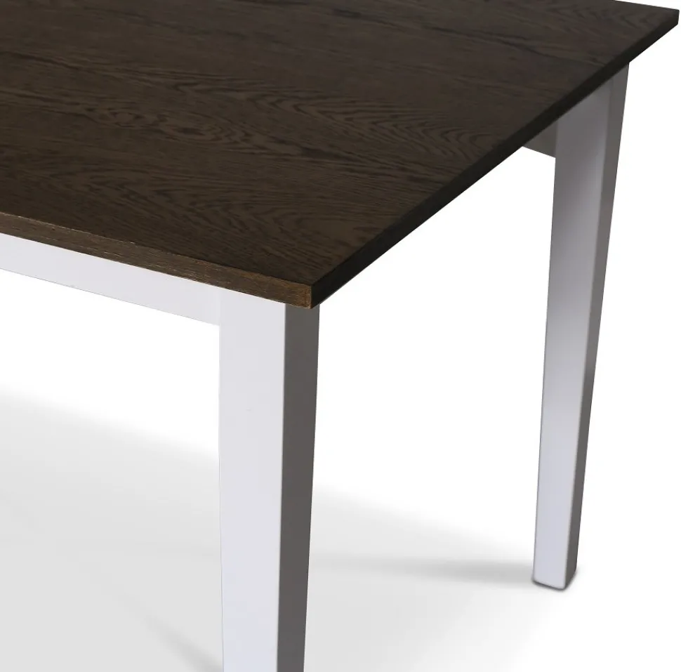 Skagen matbord 140x90 cm - Brunoljad ek / Vit