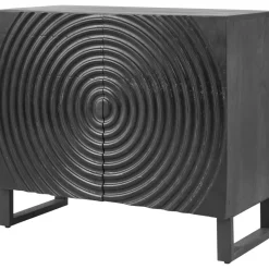 Skänk svart mangoträ 94 cm bred 81 cm hög