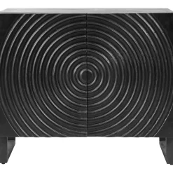 Skänk svart mangoträ 94 cm bred 81 cm hög