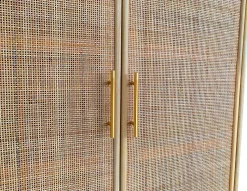 Skåp i trä och natur / rotting - React + Fläckborttagare för möbler