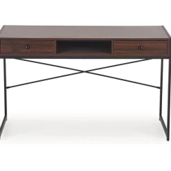 Skrivbord med lådor valnöt 123 cm bred + Textilrengöring för möbler