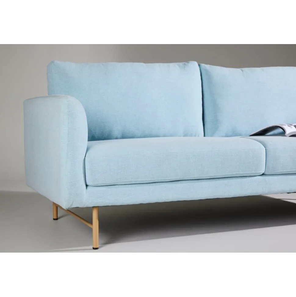 Sky 3-sits soffa - Babyblå/Whitewash